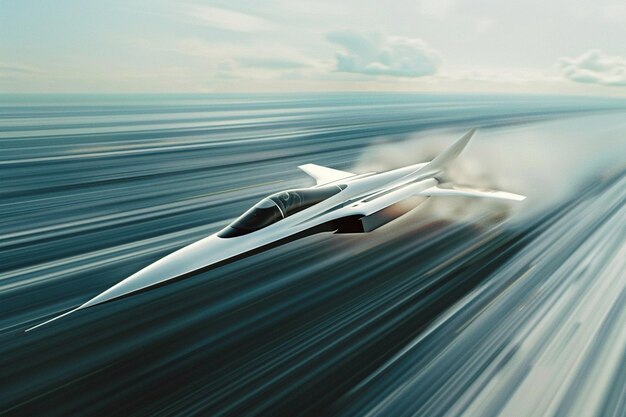 Photo entrez dans le domaine de l'aviation à grande vitesse en tant qu'ai supers générative