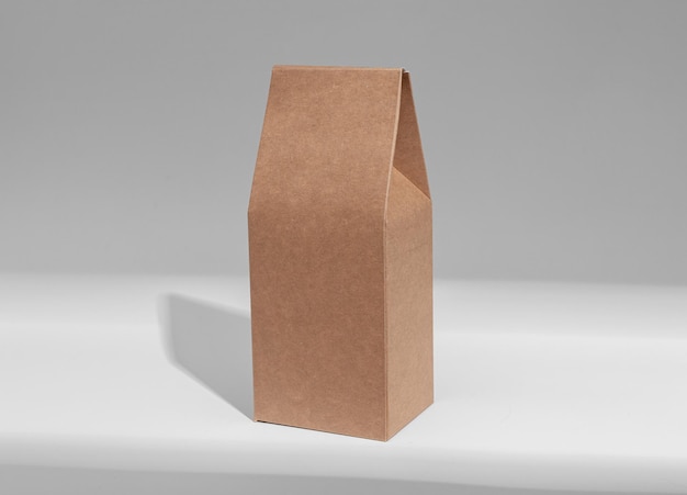 Enveloppe verticale de produit Kraft boîte verticale modèle d'emballage en carton