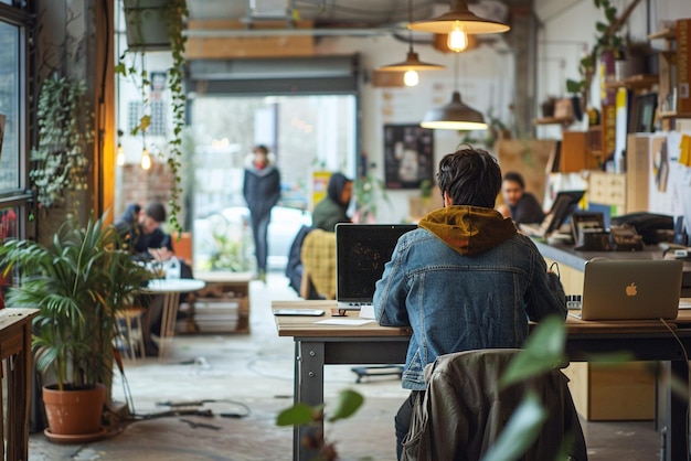 Un environnement de démarrage innovant avec un espace de travail créatif avec un potentiel de vente élevé Photographie de magazines