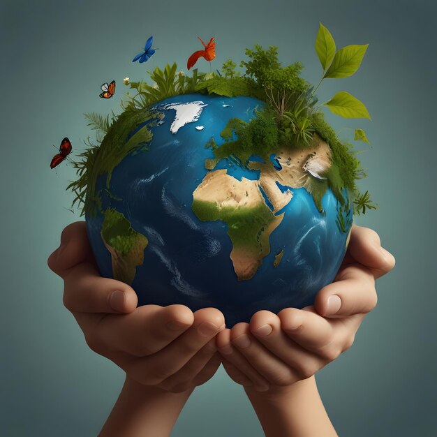 L'environnement mondial et la journée de la Terre Illustrations