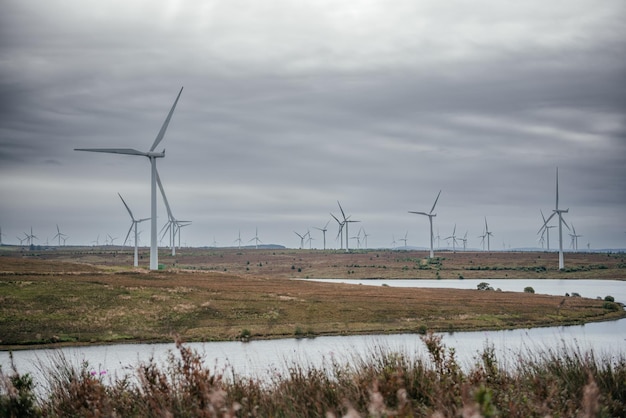 Les éoliennes du parc éolien de Whitelee produisent de l'énergie renouvelable en Écosse