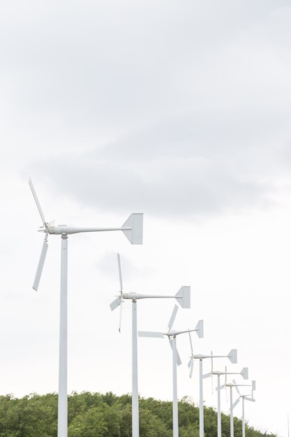 Photo les éoliennes génèrent de l'électricité