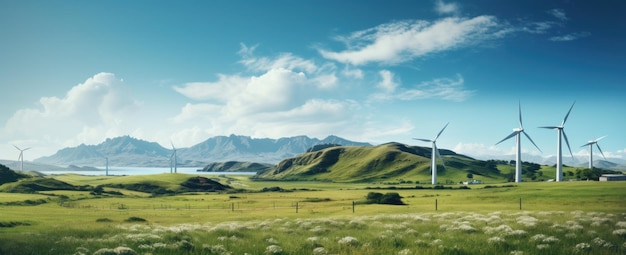 Des éoliennes sur le terrain