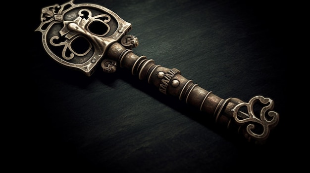 Une épée de bronze avec le mot mort dessus