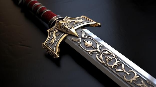 L'épée et l'emblème du chevalier