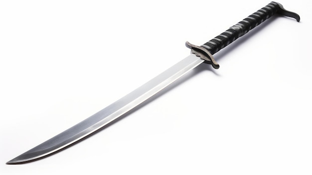 L'épée Ninja isolée sur fond blanc