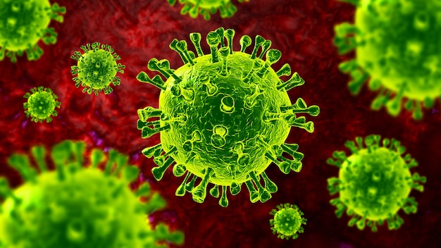 Photo Épidémie de cellules de coronavirus