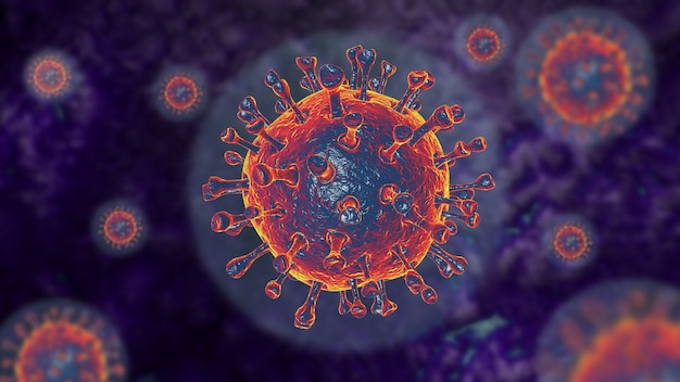 Épidémie de cellules de coronavirus