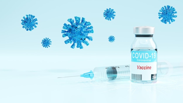 Épidémie de virus Corona Concept de protection contre les virus épidémiques rendu 3D