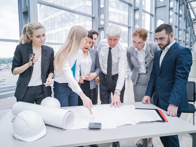 L'équipe commerciale du bâtiment