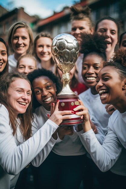 Photo l'équipe espagnole célèbre après avoir remporté la finale