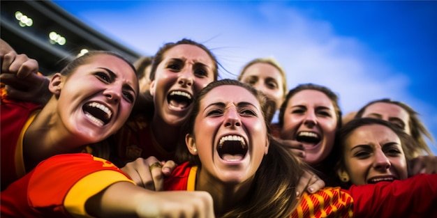 L'équipe espagnole célèbre sa victoire en finale.