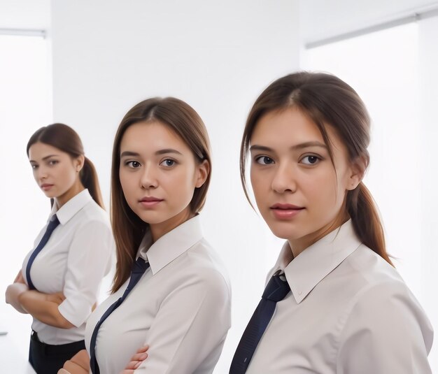 Photo Équipe de femmes travaillant dans des bureaux d'affaires