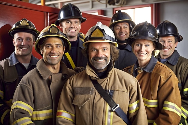 L'équipe de pompiers