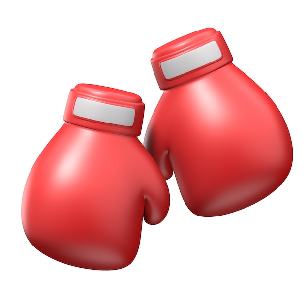 équipement de boxe sport icône 3d