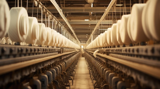 Photo Équipement de cardage de l'usine textile