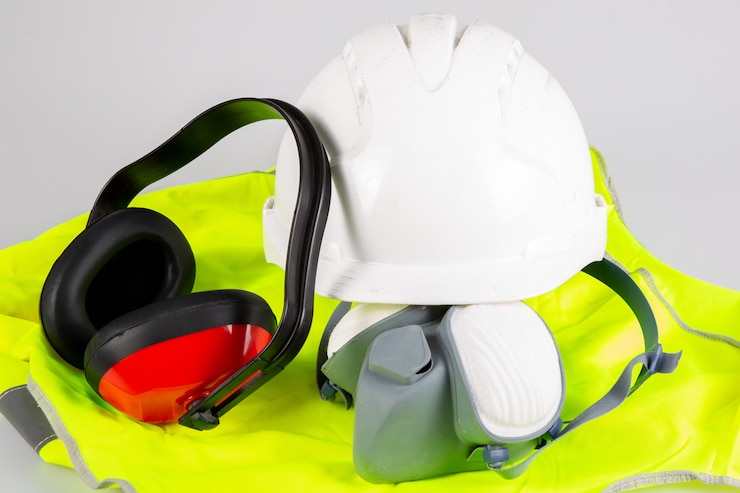 Photo équipement de construction de sécurité plat standard