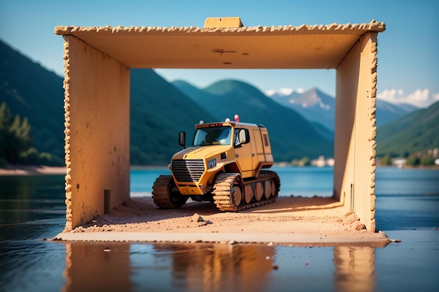 Photo Équipement de machinerie lourde de bulldozer équipement de production d'outils de chargement à très haute puissance