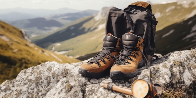 Photo Équipement de randonnée en montagne