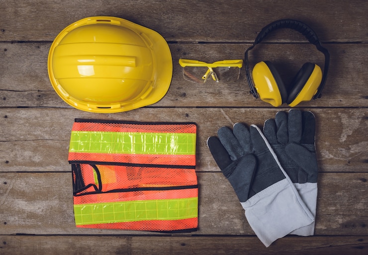 Photo équipement de sécurité de construction standard