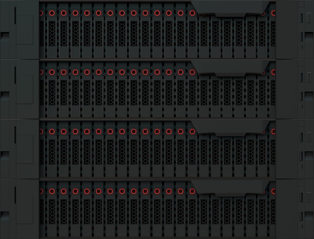 équipement de serveur de données base de données de haute technologie 3d stockage informatique et service de cloud computing