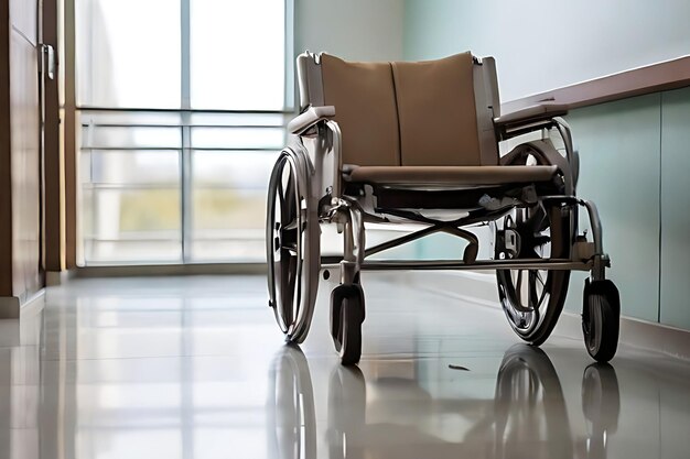Photo Équipement de soins de santé fauteuil roulant dans le contexte de l'hôpital