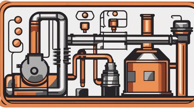 L'ère de la révolution industrielle représentée