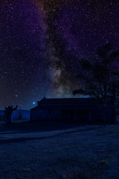 Ermitage du doux nom de Jésus Ponteareas Galice Espagne Nuit