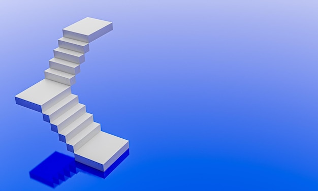 Escalier Abstrait Escaliers Avec Marches Et Arrière-plan De L'espace De Copie Vierge