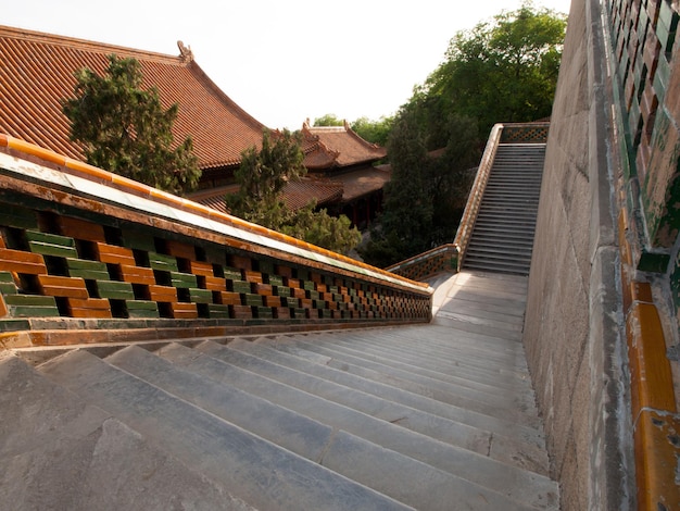 Escalier du Palais d'été à Pékin, Chine