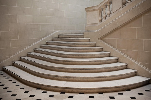 Photo escalier élégant dans un immeuble parisien