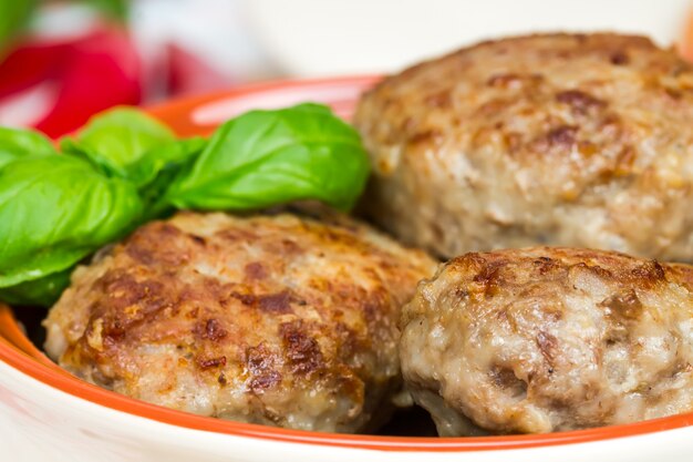 Escalopes de viande frites