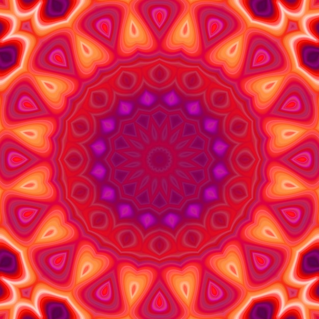 Esoteruc néon magique brillant mandala géométrique fantasy fractal Abstract background