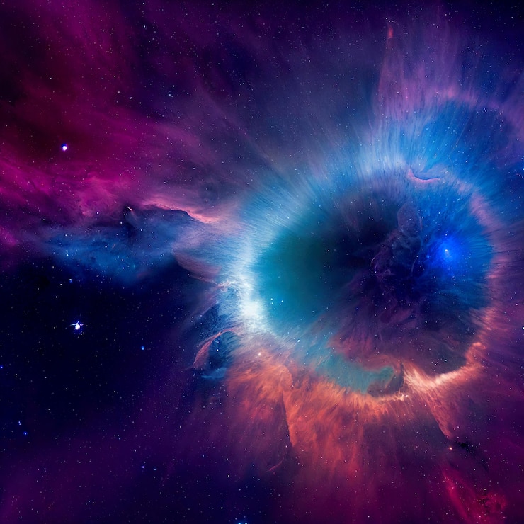 Photo espace abstrait univers fantastique art numérique