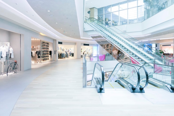 Photo espace intérieur du grand magasin