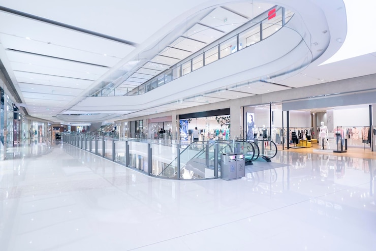 Photo espace intérieur du grand magasin