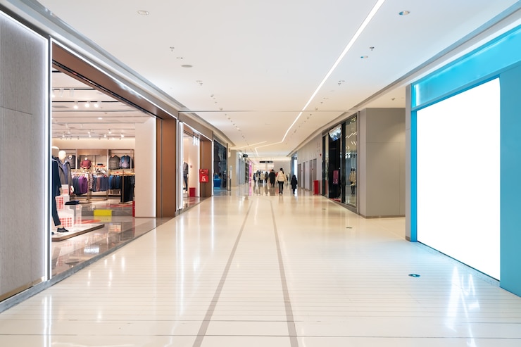 Photo espace intérieur du grand magasin