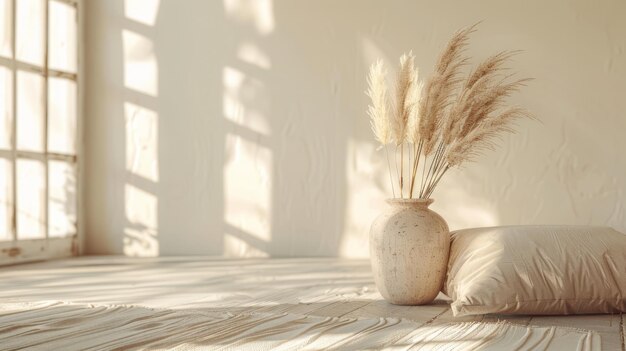 Espace vide à l'intérieur du vase de Pampas