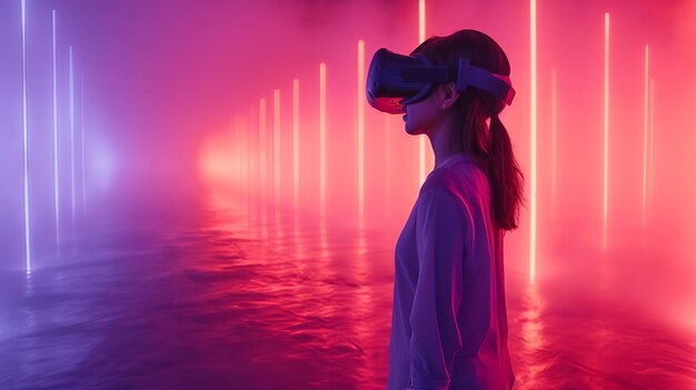 Des espaces d'exposition de conception de réalité virtuelle illustration générée par l'IA