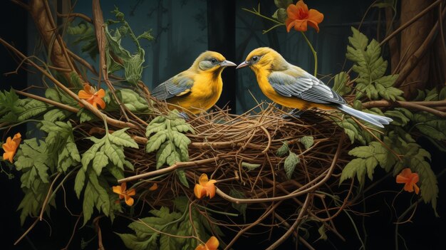 Photo espèces d'oiseaux remarquables