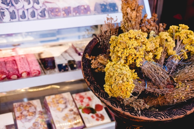 Espèces turques dans le bazar