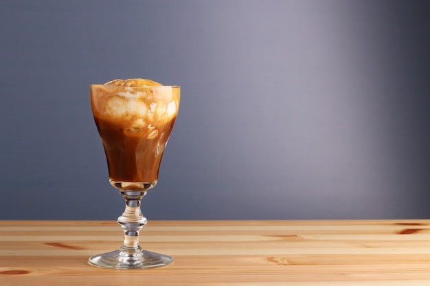 Espesso avec crème glacée café affogato