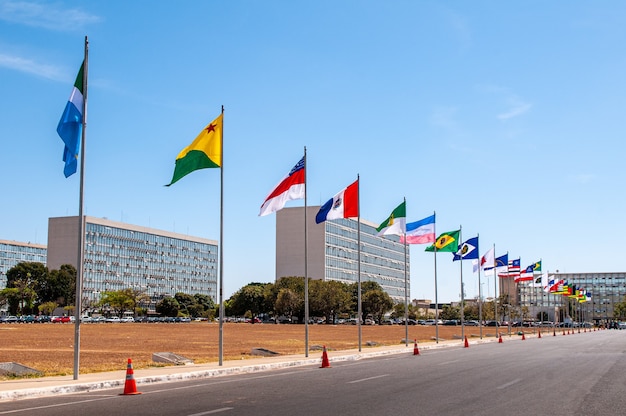 Esplanade des ministères brasilia distrito fédéral brésil le 14 août 2008