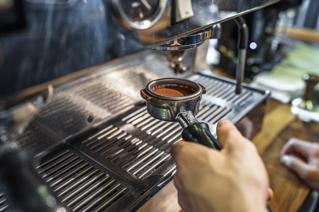 Espresso coulant de la machine à café