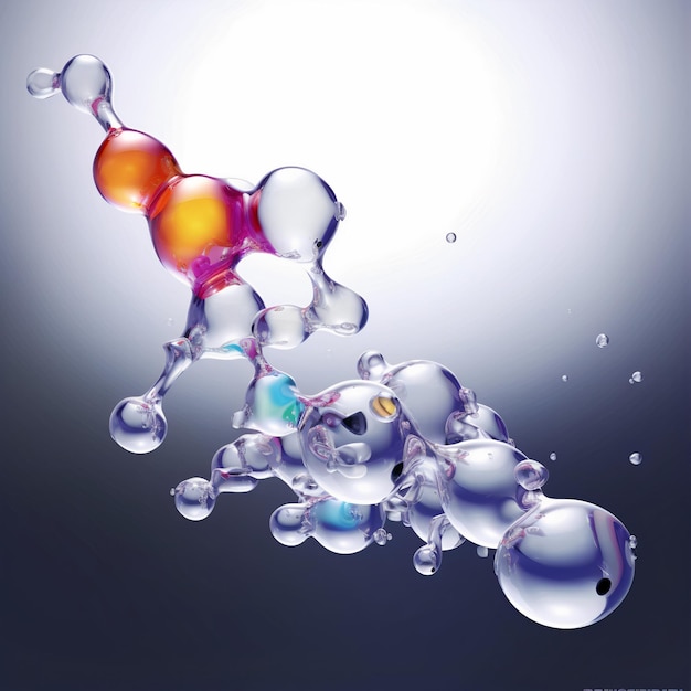 essence cosmétique liquide bulles molécules antioxida