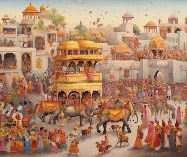 L'essence des festivals indiens à travers l'art