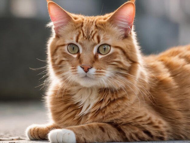 C'est un chat mignon avec un beau fond et une conception créative de l'IA.