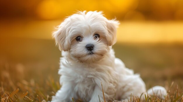 C'est un chiot très mignon.