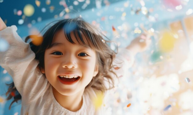 C'est une fête d'anniversaire pour un petit enfant. C'est un jour férié pour un enfant.