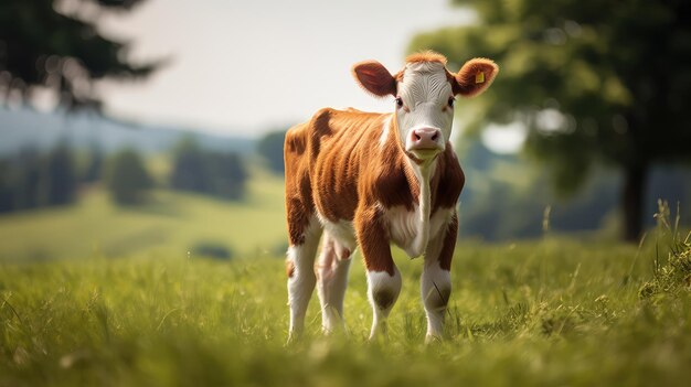 C'est une vache avec des cornes.